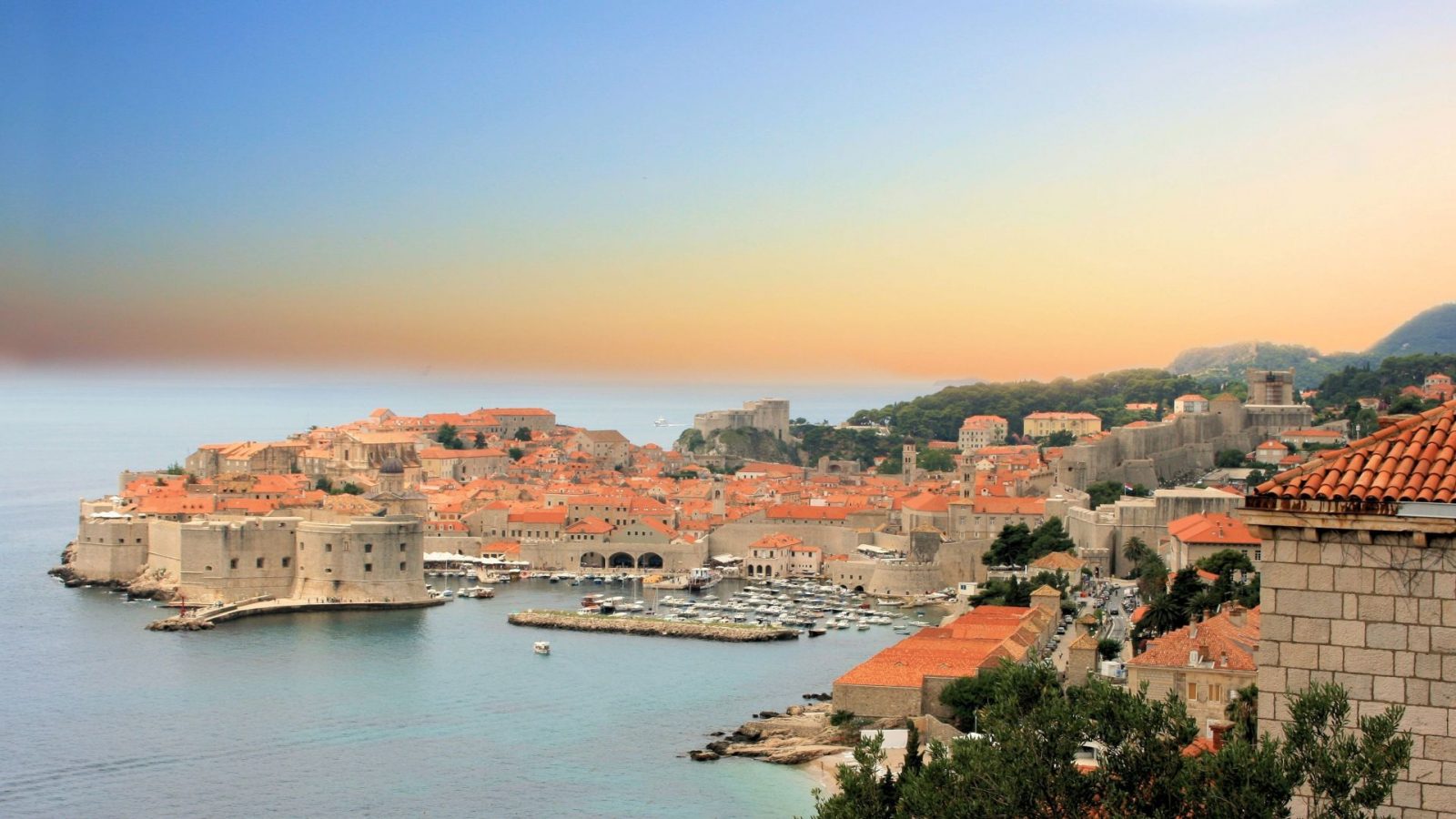 View on the old town of Dubrovnik, Croatia