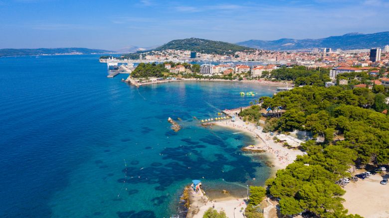 Pláž Bacvice ve Splitu