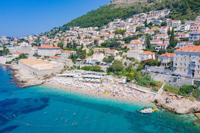 Playa Banje en Dubrovnik