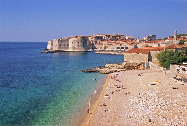 Strand Dubrovnikban