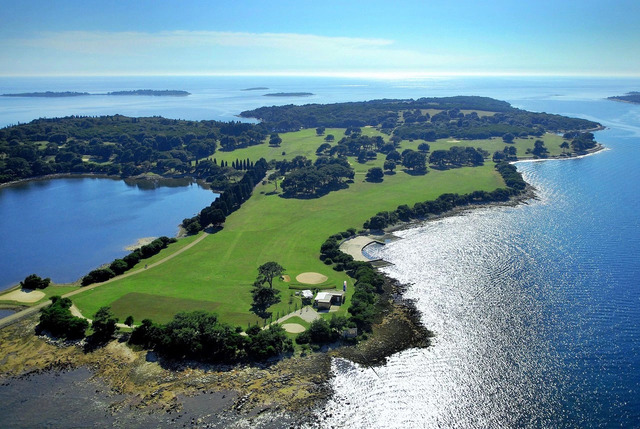 golf igrišče na brijunih v narodnem parku in živalski vrt