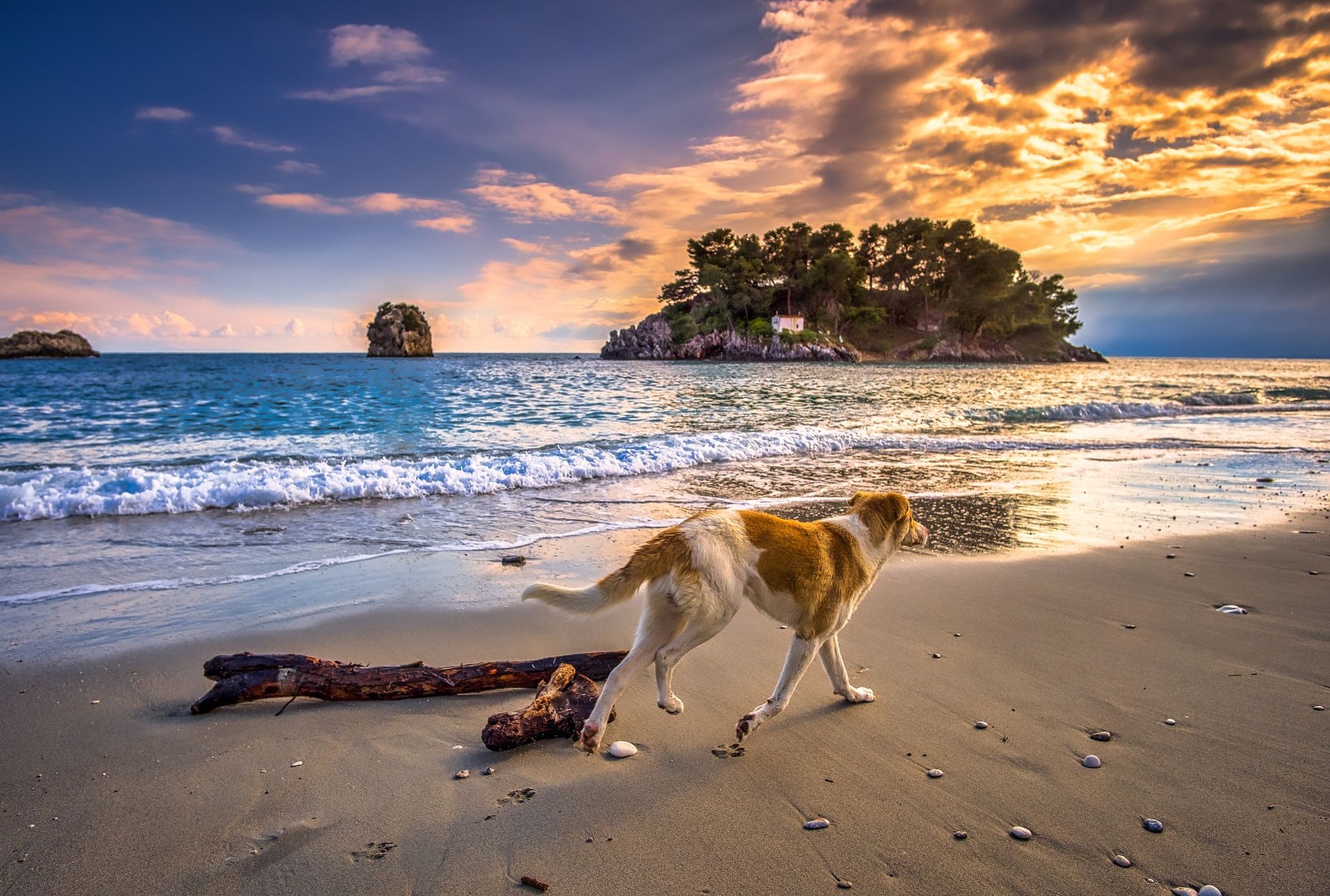 Plage-coucher de soleil