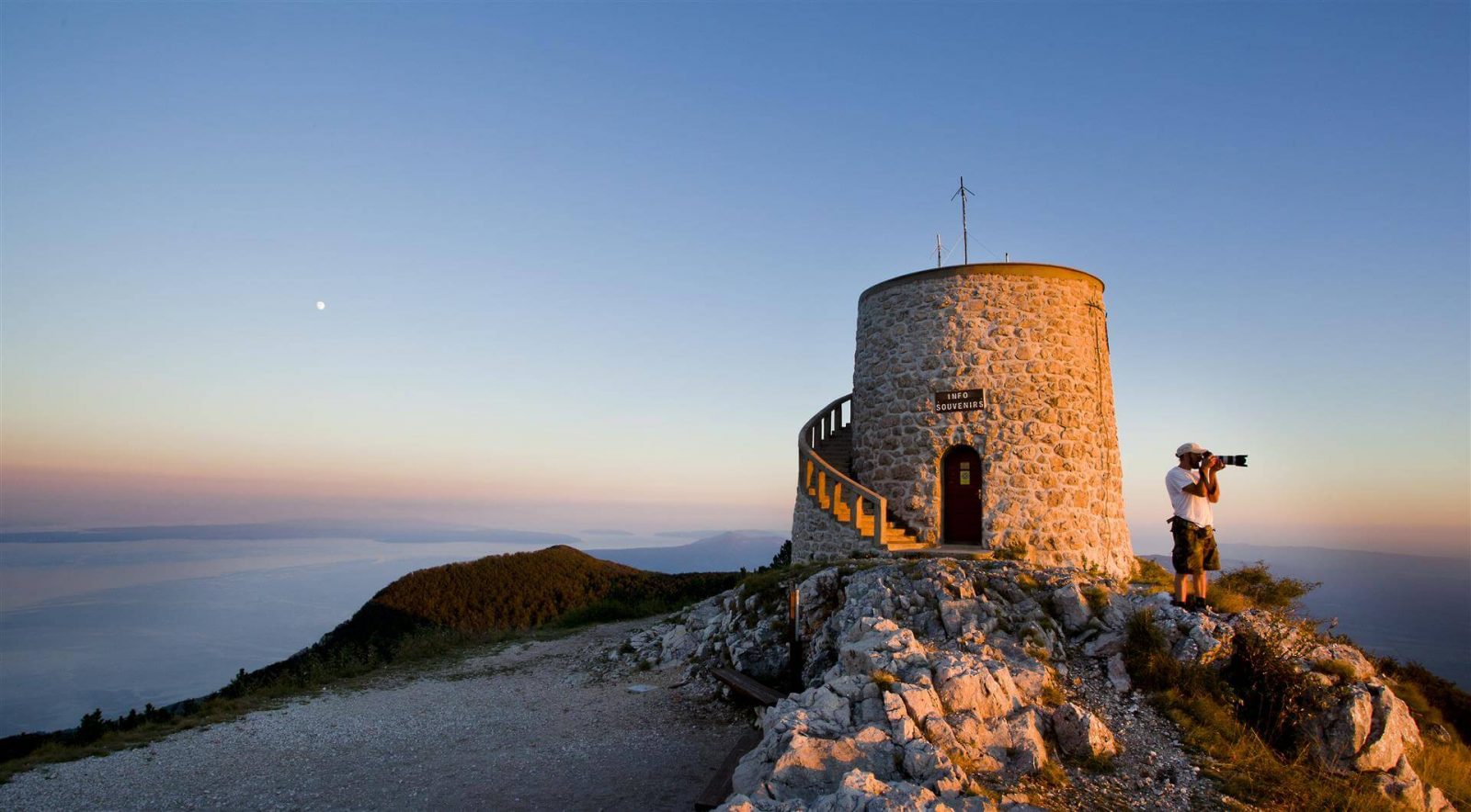 berg Učka in Istrië