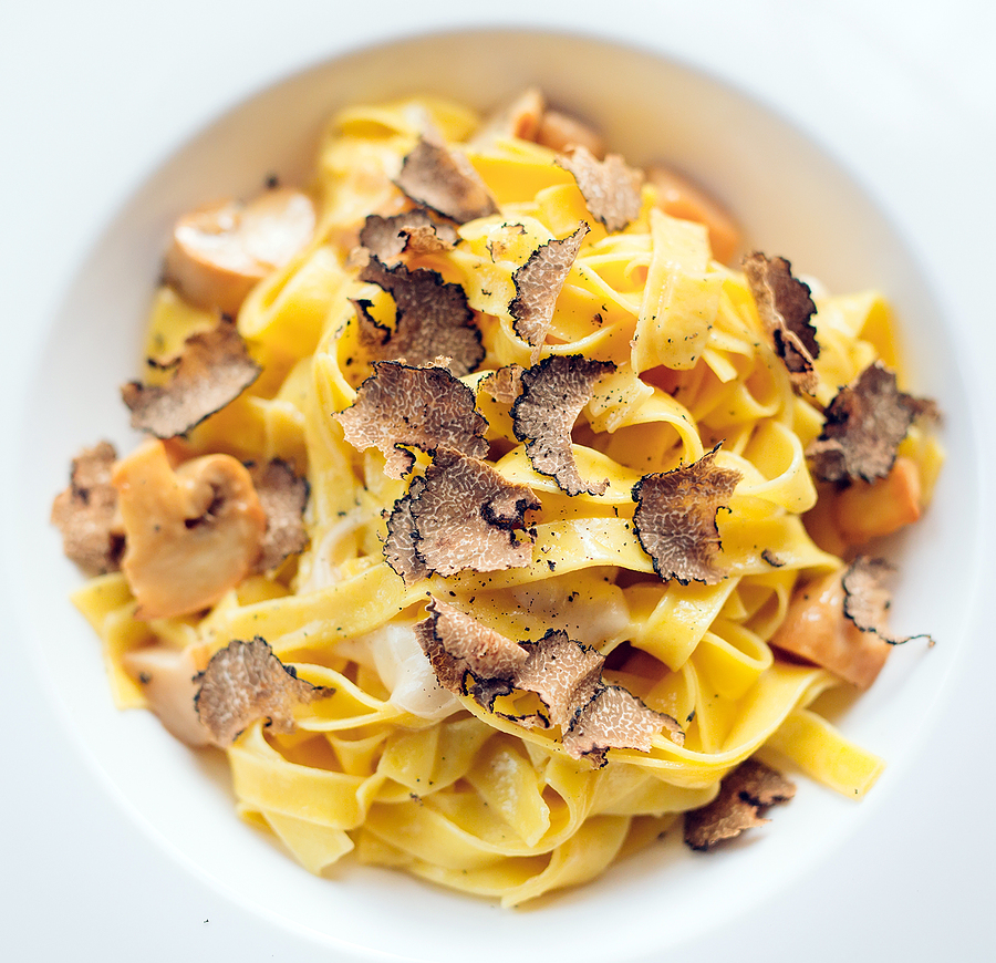 Traditional Istrian pasta with truffles, a local culinary specialty from Poreč