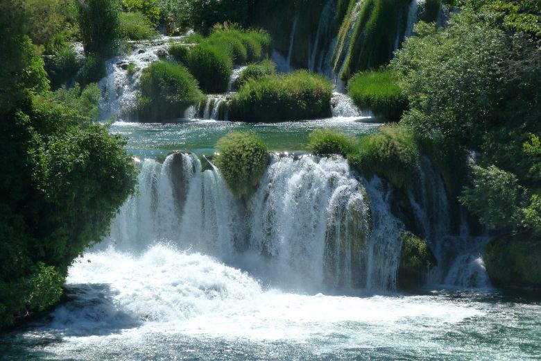 Waterfall in National Park Krka