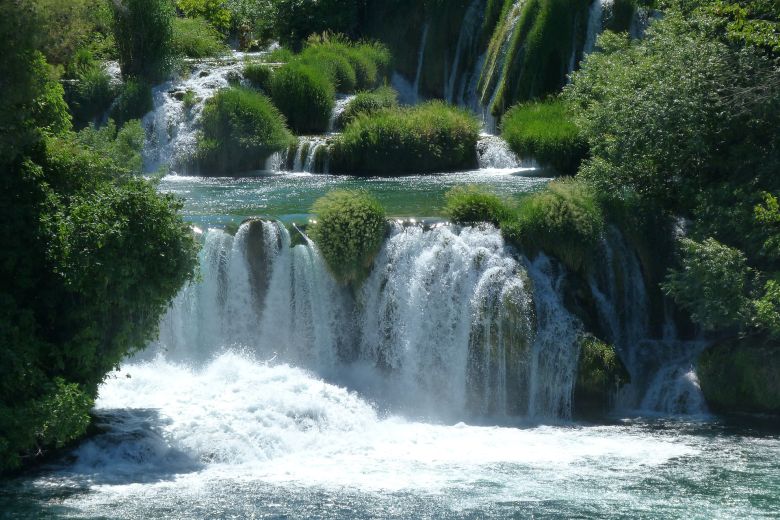 Vattenfall i nationalparken Krka