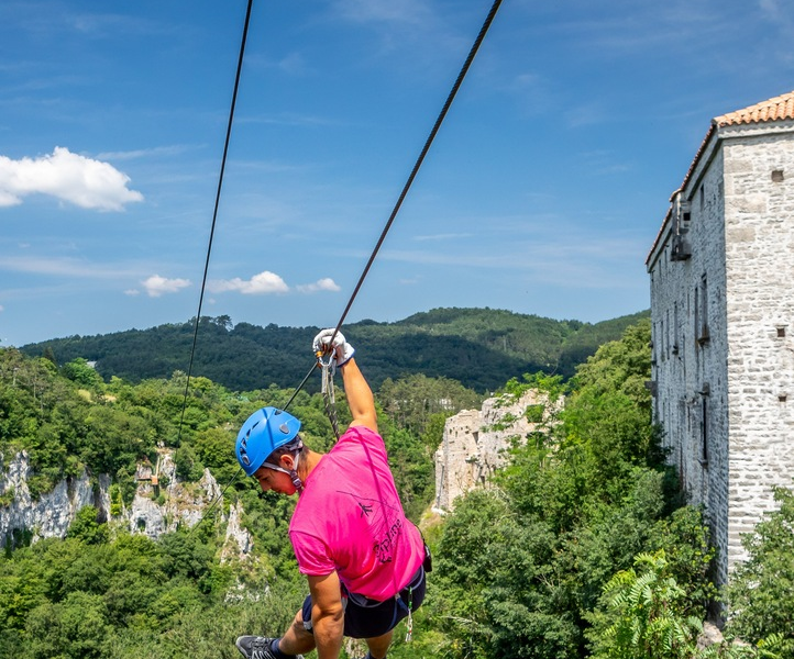 The Zip-line in Pazin