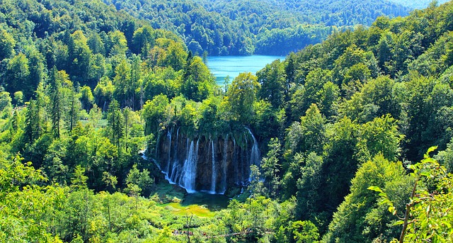 Plitvice sjöar Kroatien