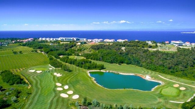 Adriatic golf club Savudrija with the famous "Monster" hole