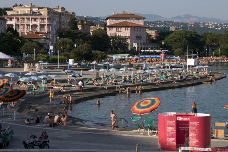 Playa Slatine en Opatija