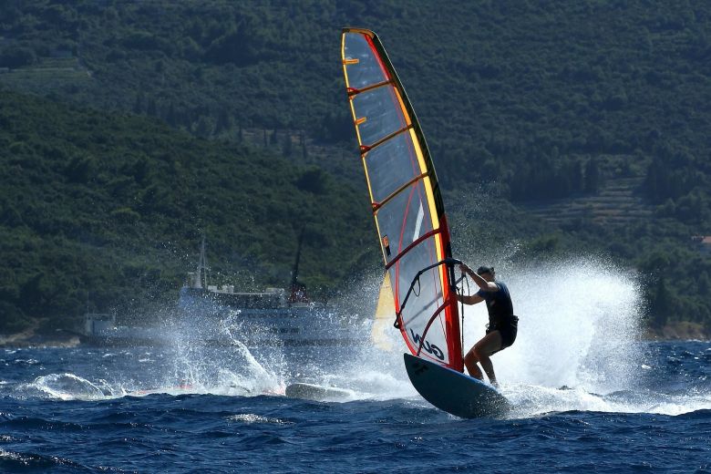 Windsurfing on Peljesac