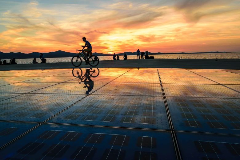 puesta de sol en zadar