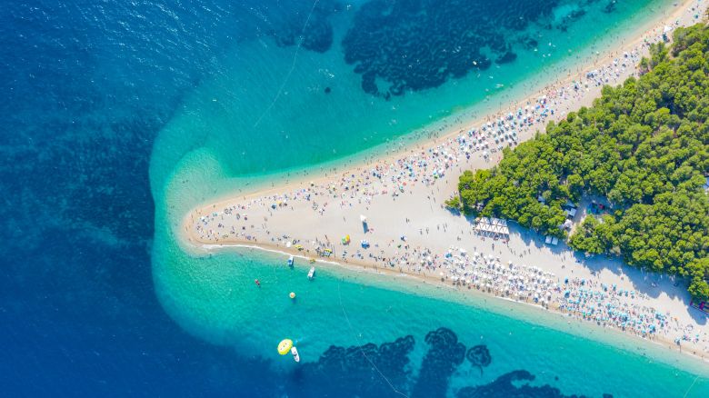 Spiaggia sull'isola di Brac